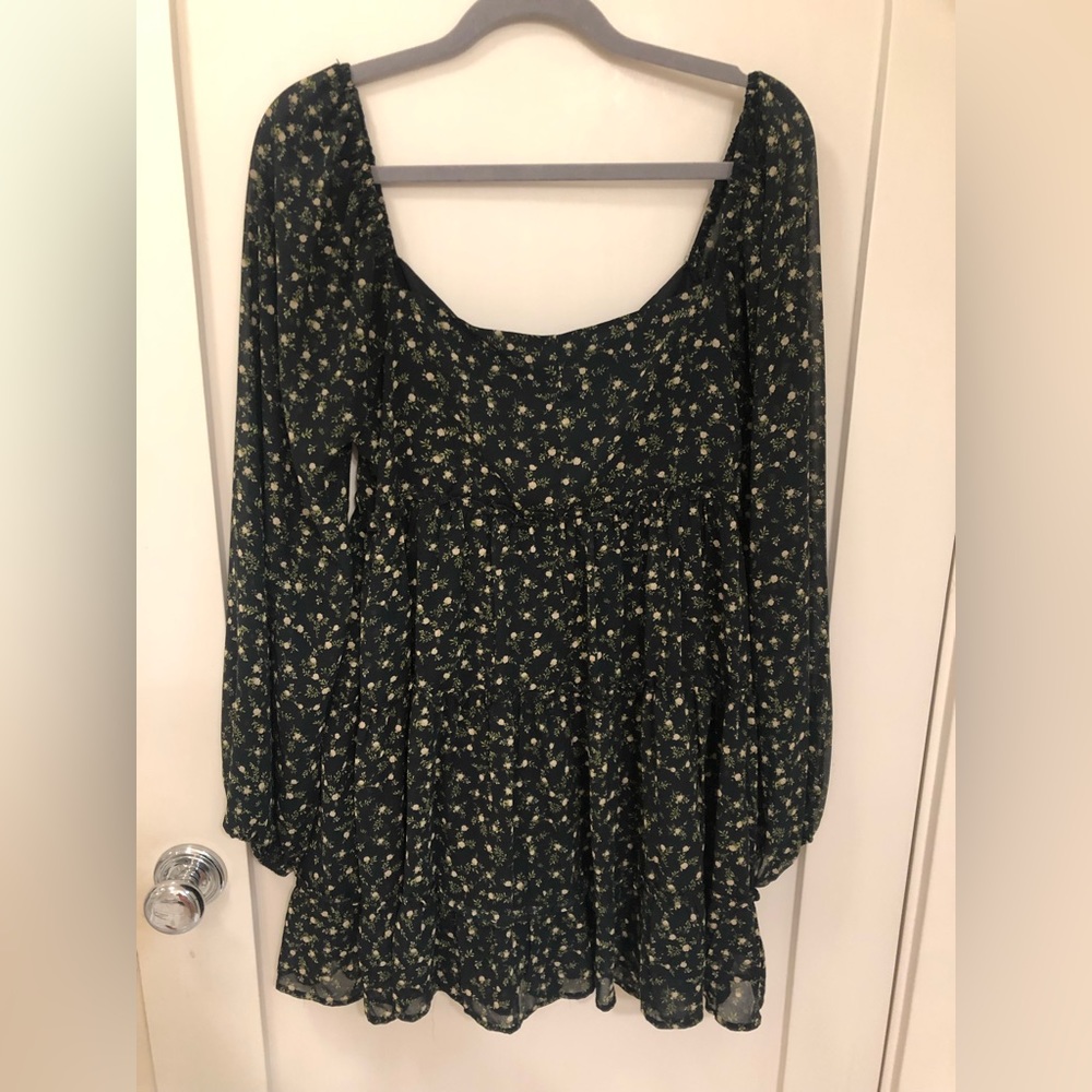 Forever 21 Black floral dress - Picture 7 of 10